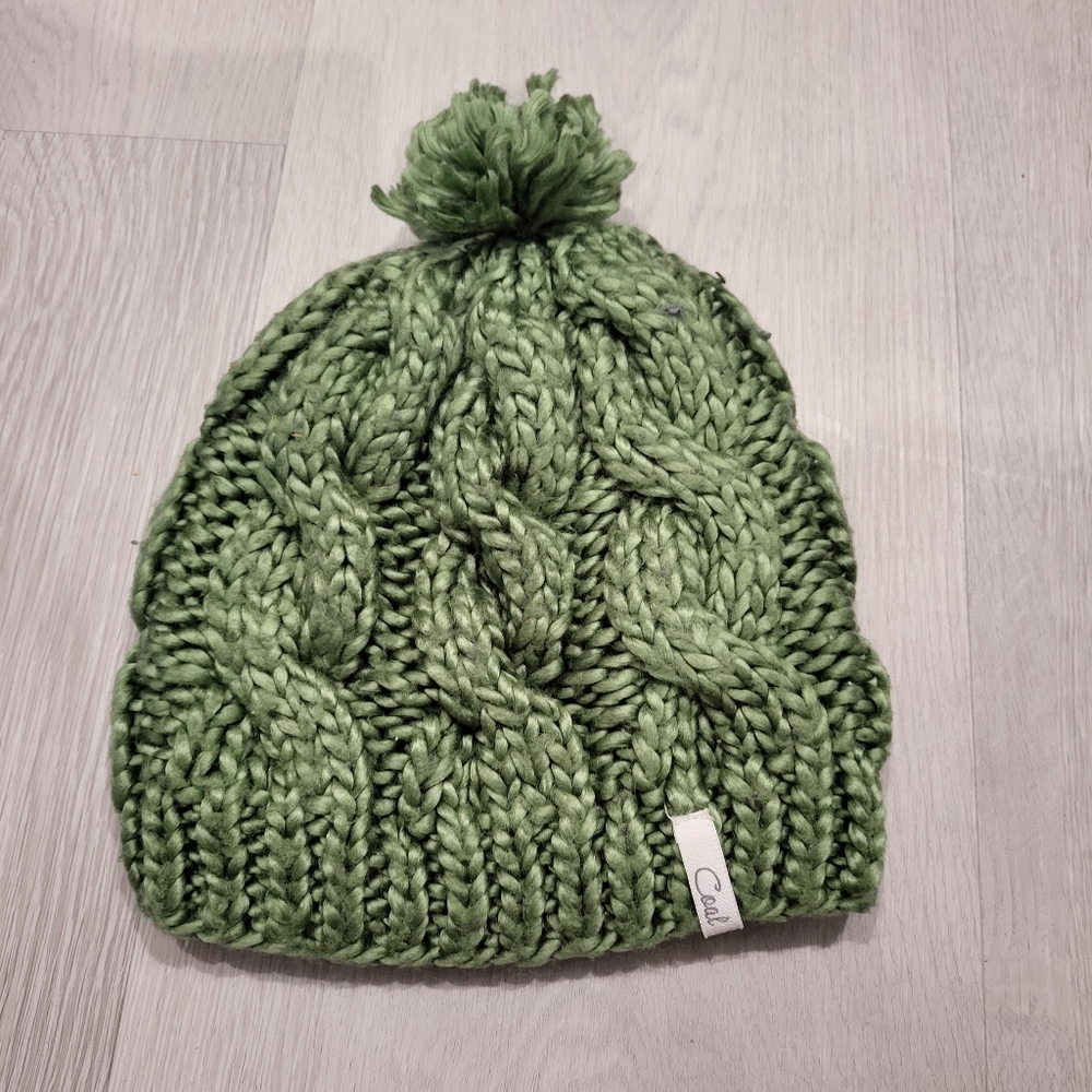 Coal Cable Knit Pom Womens Beanie